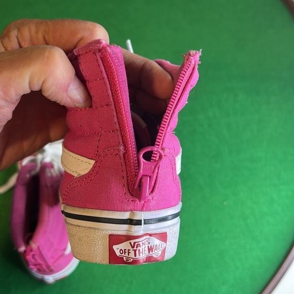 VANS FILMORE FUCHSIA CANVAS HI TOP SNEAKERS - Picture 7 of 13